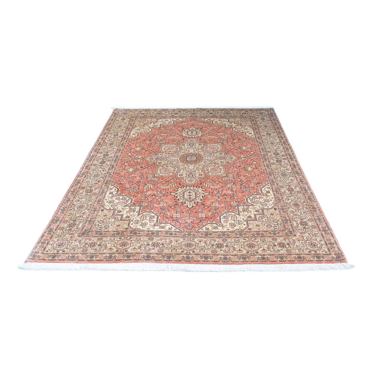 Alfombra Persa - Tabriz - Real - 210 x 152 cm - beige