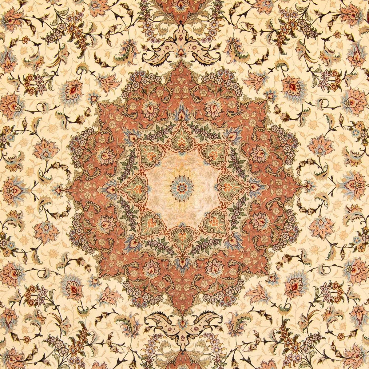 Alfombra Persa - Tabriz - Real - 413 x 297 cm - marrón