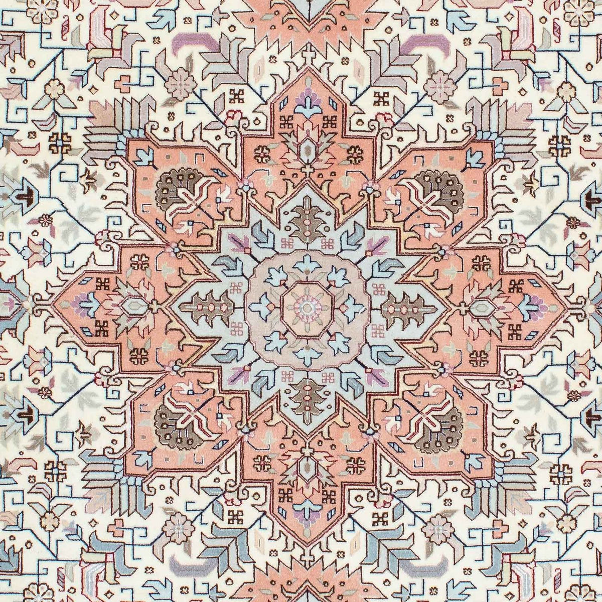 Alfombra Persa - Tabriz - Real - 202 x 150 cm - beige