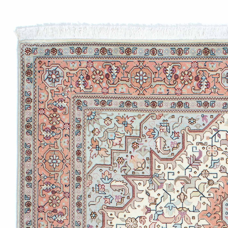 Alfombra Persa - Tabriz - Real - 202 x 150 cm - beige