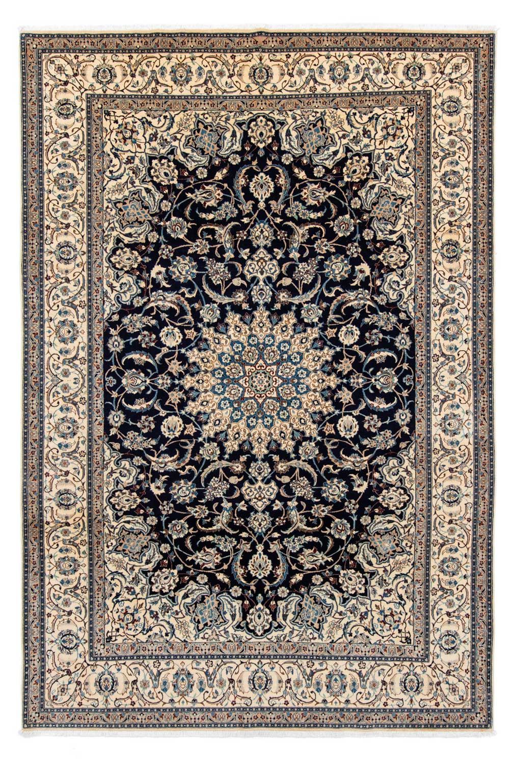 Alfombra Persa - Nain - Real - 309 x 203 cm - negro
