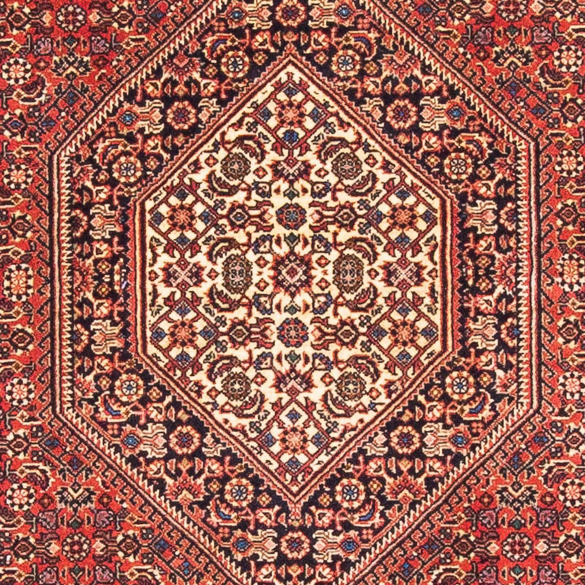 Alfombra persa - Bidjar - 153 x 92 cm - rojo