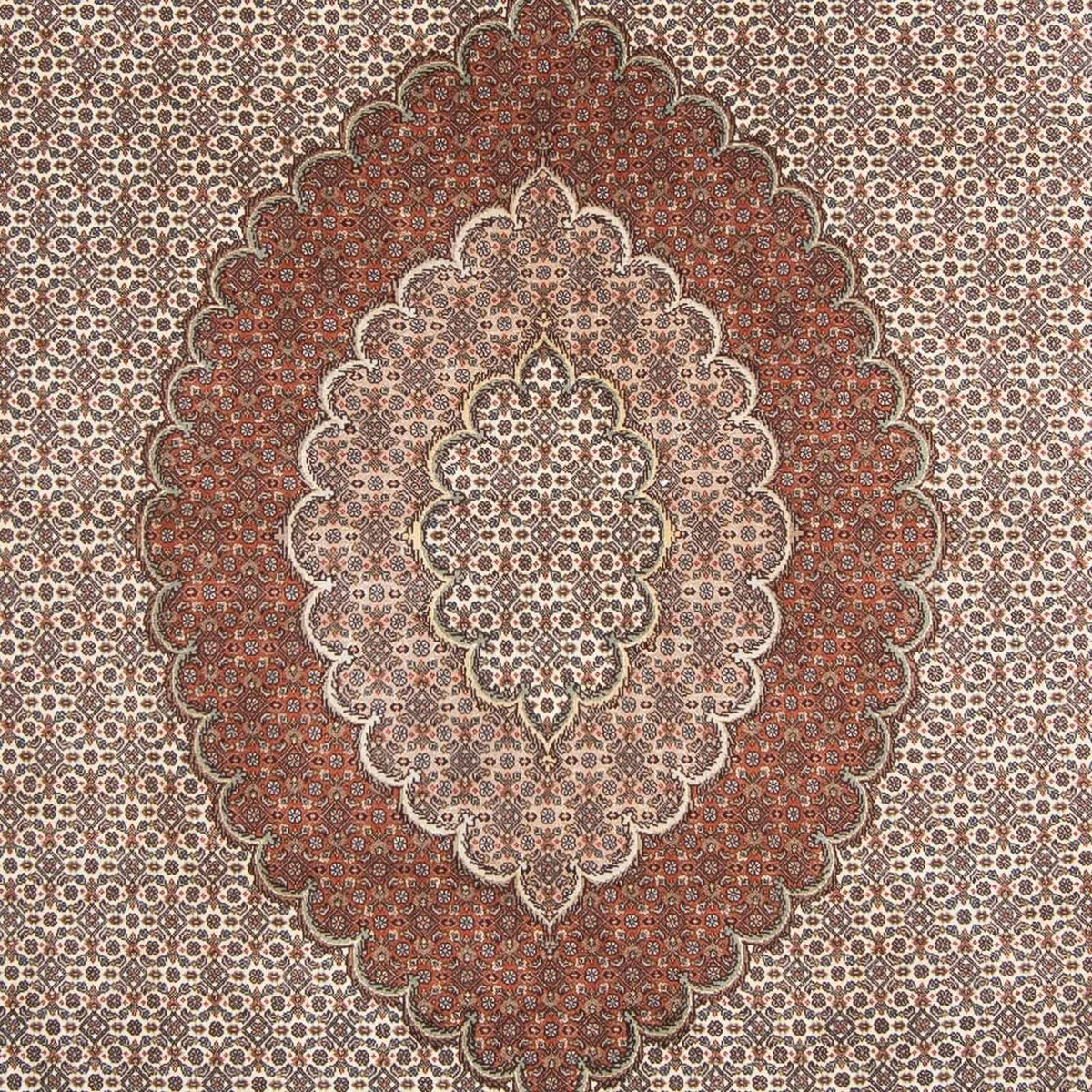 Alfombra persa - Tabriz - 300 x 200 cm - marrón claro