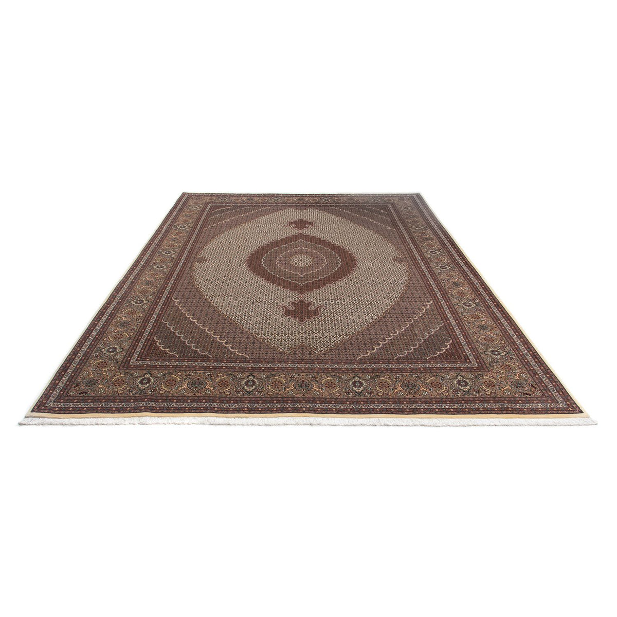 Alfombra persa - Tabriz - 348 x 255 cm - marrón