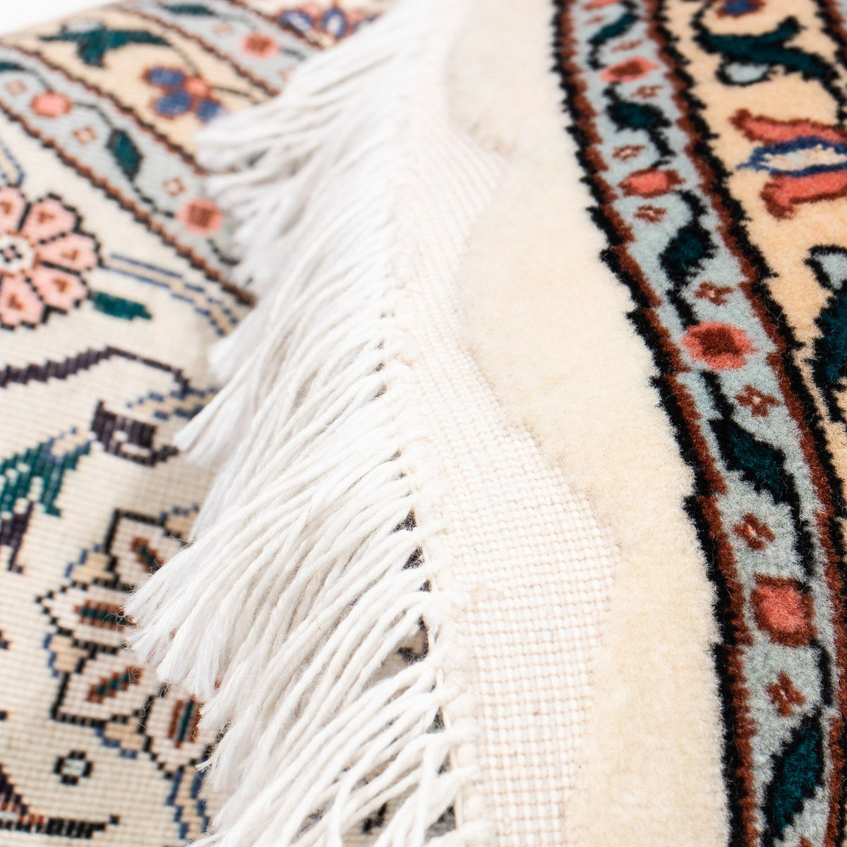 Alfombra Persa - Tabriz - Real redondo  - 151 x 151 cm - beige