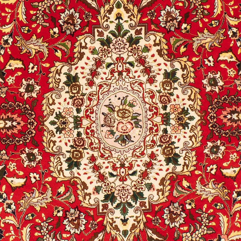 Alfombra Persa - Tabriz - Real oval  - 200 x 130 cm - rojo