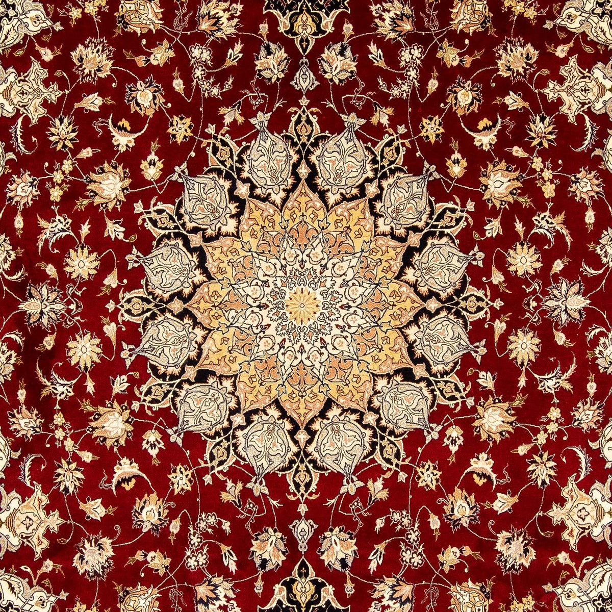 Alfombra Persa - Tabriz - Real - 352 x 249 cm - rojo oscuro