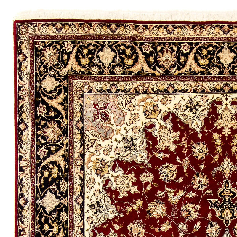 Alfombra Persa - Tabriz - Real - 352 x 249 cm - rojo oscuro