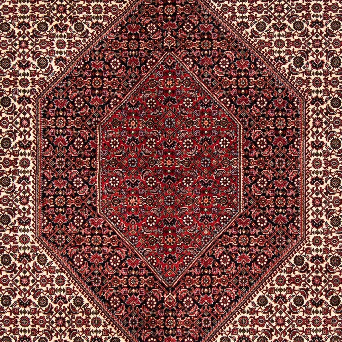 Alfombra persa - Bidjar - 251 x 171 cm - rojo oscuro