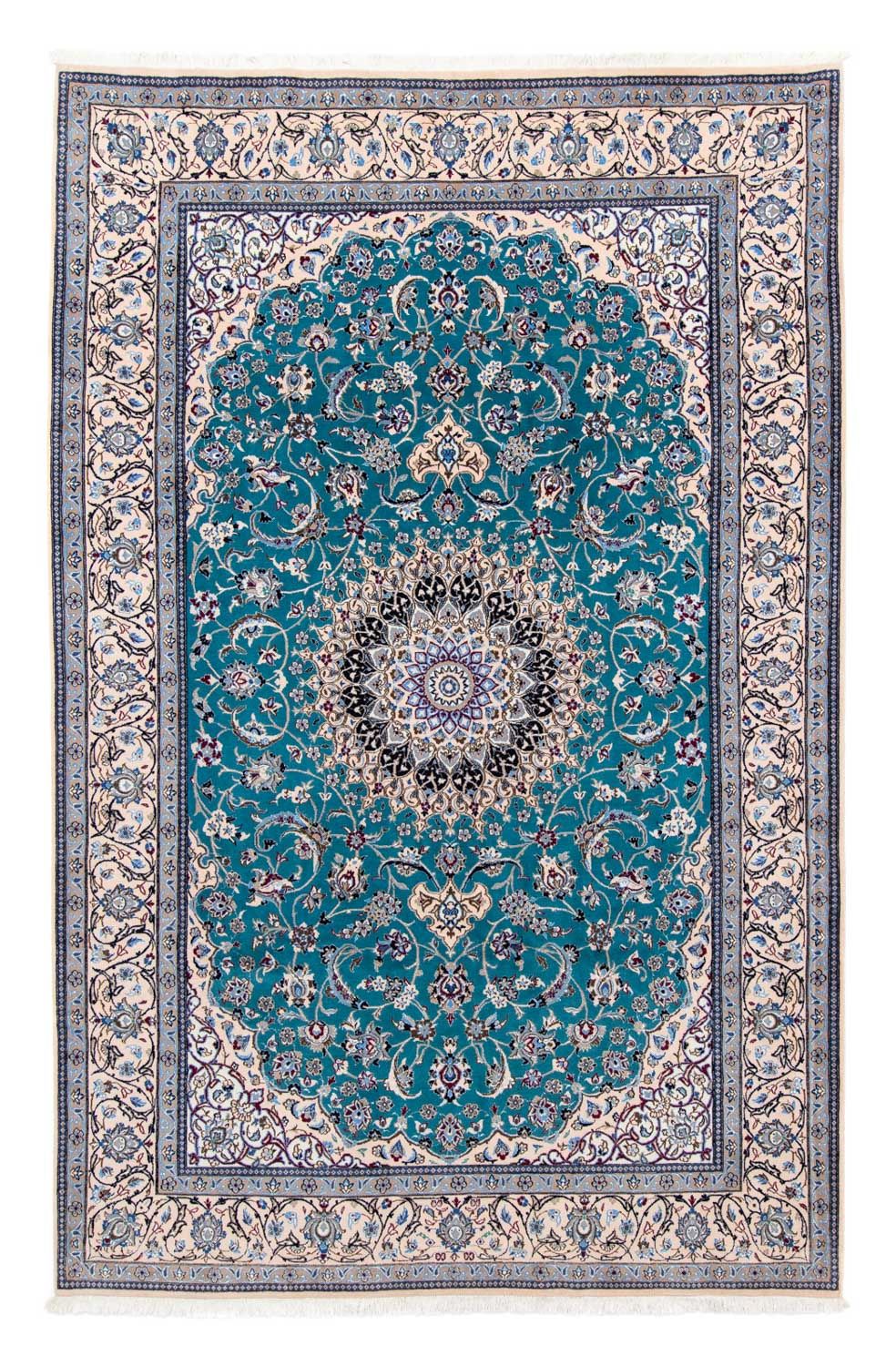 Alfombra Persa - Nain - Prima - 305 x 201 cm - azul marino