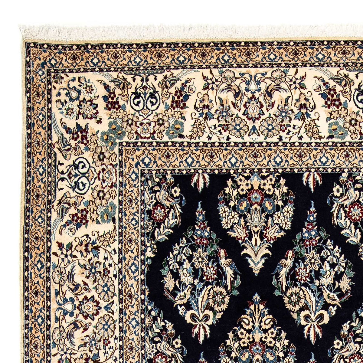 Alfombra Persa - Nain - Prima - 300 x 207 cm - azul oscuro