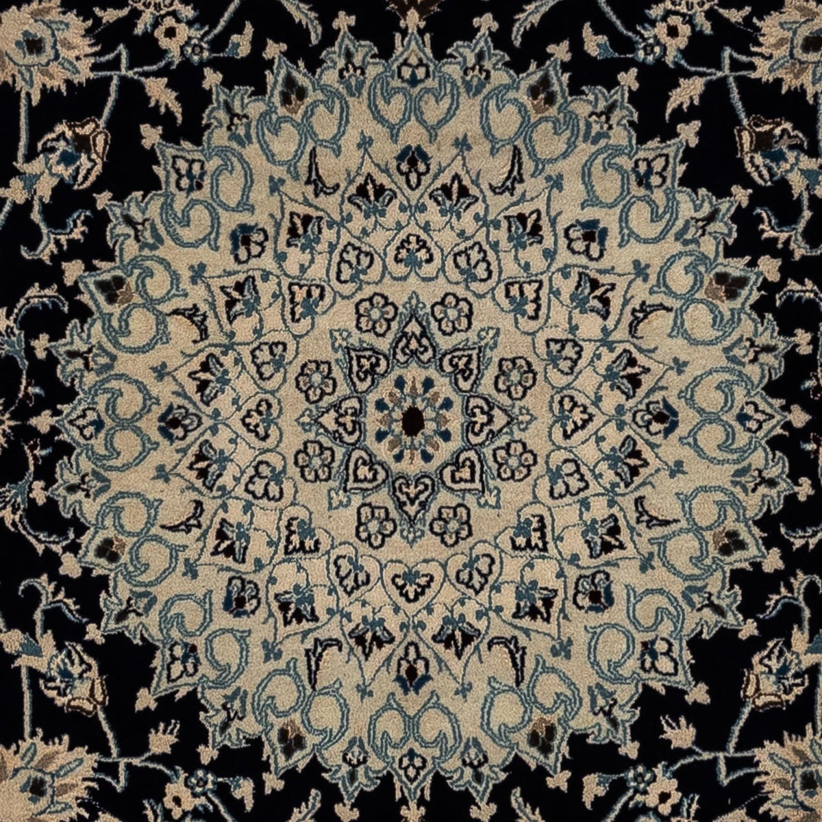 Alfombra Persa - Nain - Real - 298 x 252 cm - negro