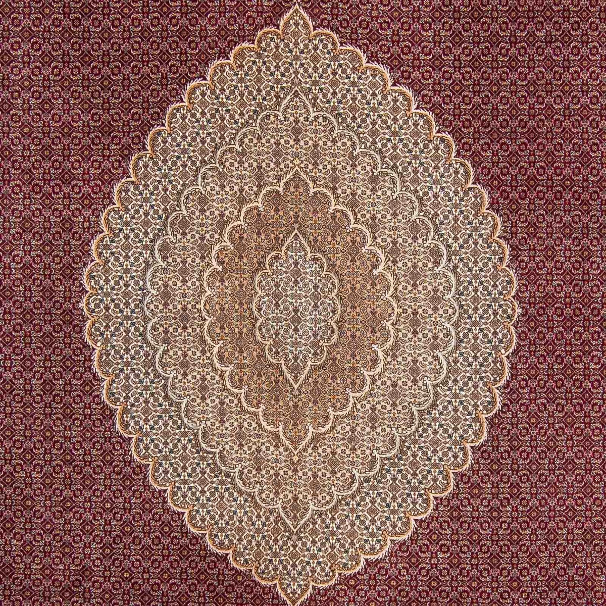 Alfombra persa - Tabriz - 351 x 254 cm - rojo oscuro