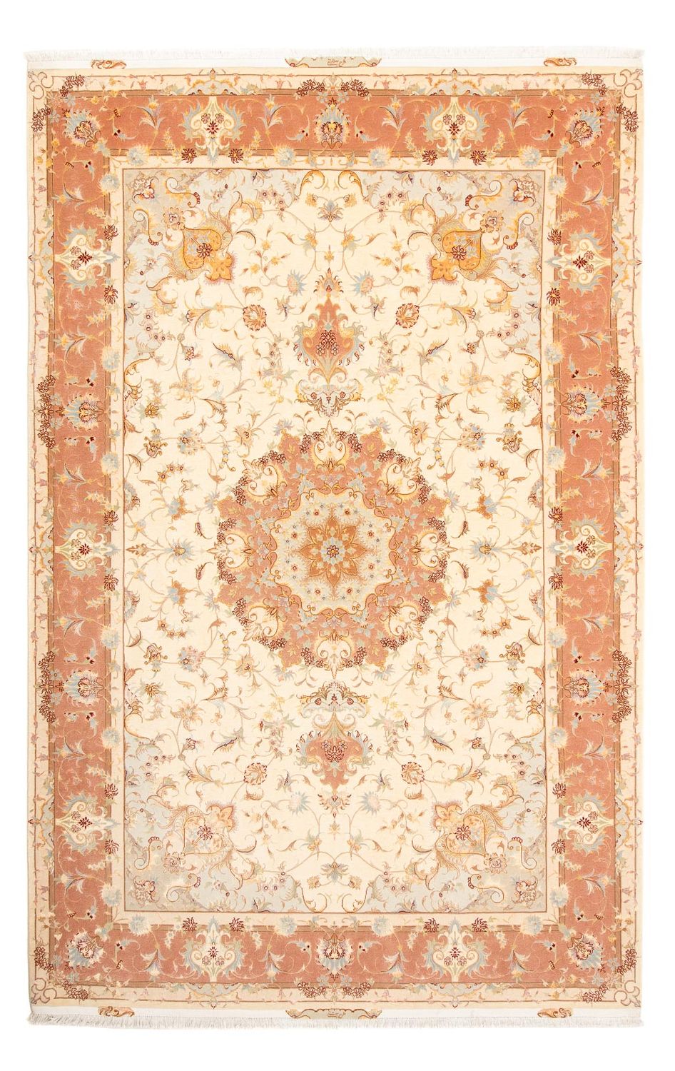 Alfombra Persa - Tabriz - Real - 312 x 203 cm - beige