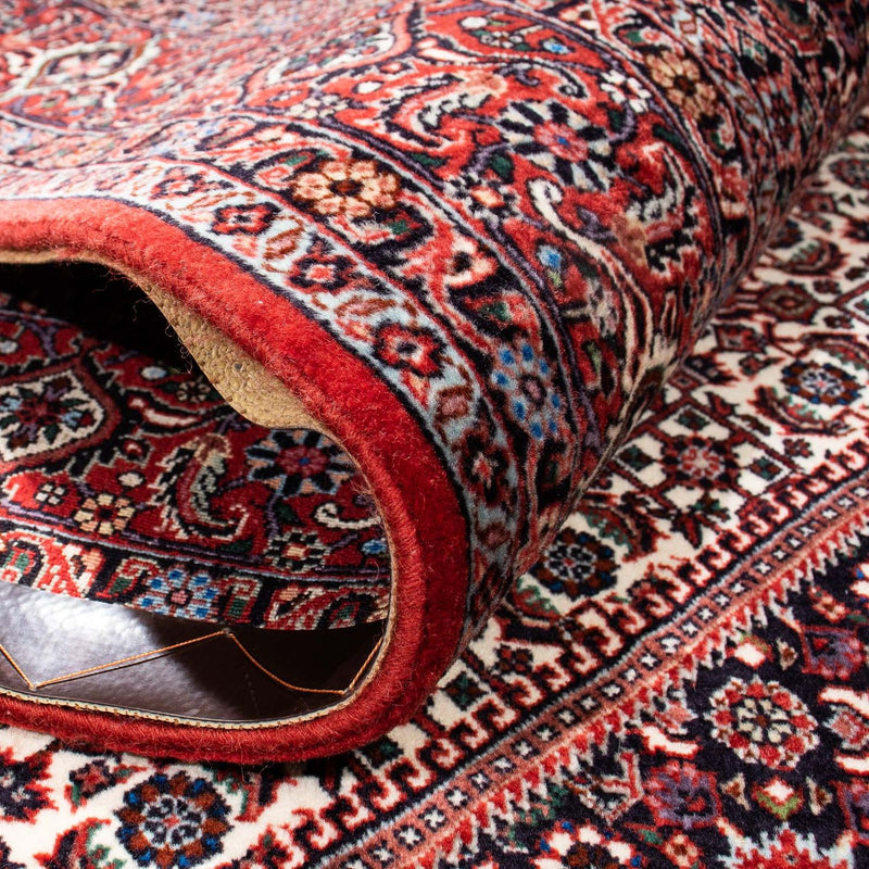 Alfombra persa - Bidjar - 241 x 170 cm - rojo oscuro