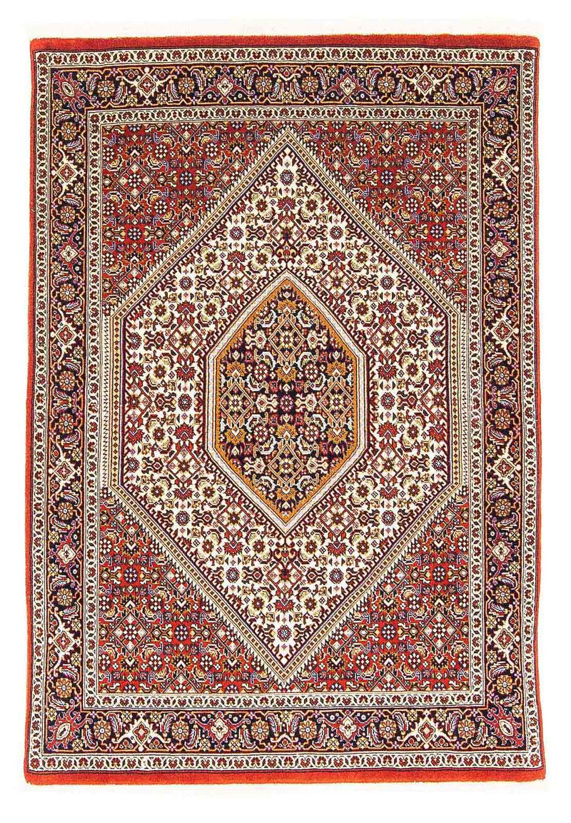 Alfombra persa - Bidjar - 150 x 104 cm - rojo