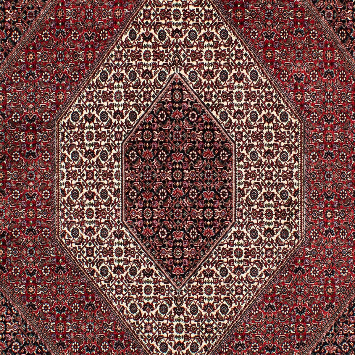 Alfombra persa - Bidjar - 305 x 203 cm - rojo oscuro