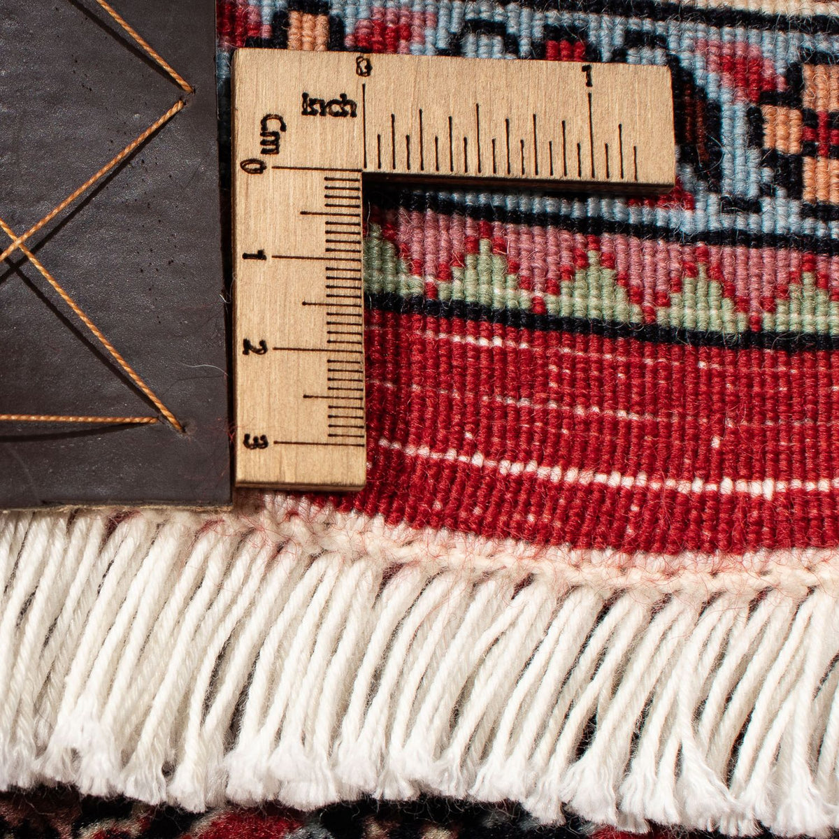Alfombra persa - Bidjar - 305 x 203 cm - rojo oscuro