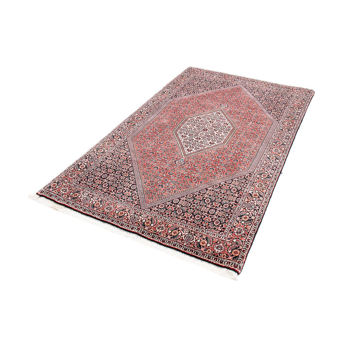 Alfombra persa - Bidjar - 181 x 109 cm - rojo claro