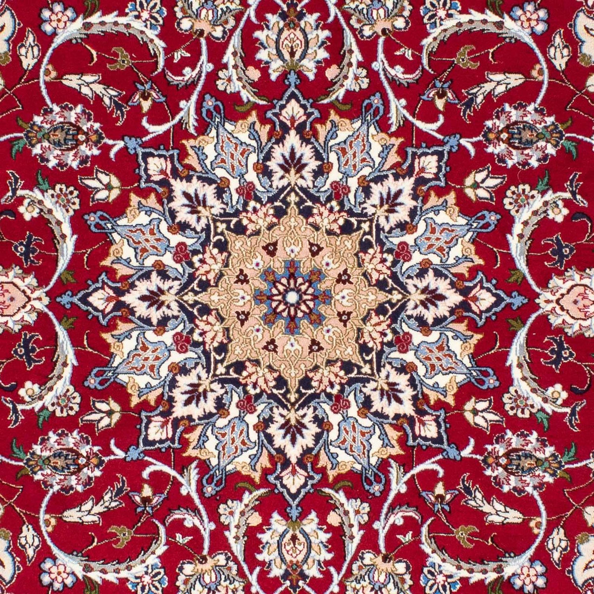 Alfombra Persa - Isfahan - Prima - 227 x 164 cm - rojo oscuro