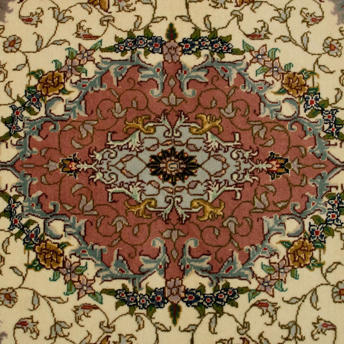 Alfombra Persa - Tabriz - Real - 152 x 102 cm - beige