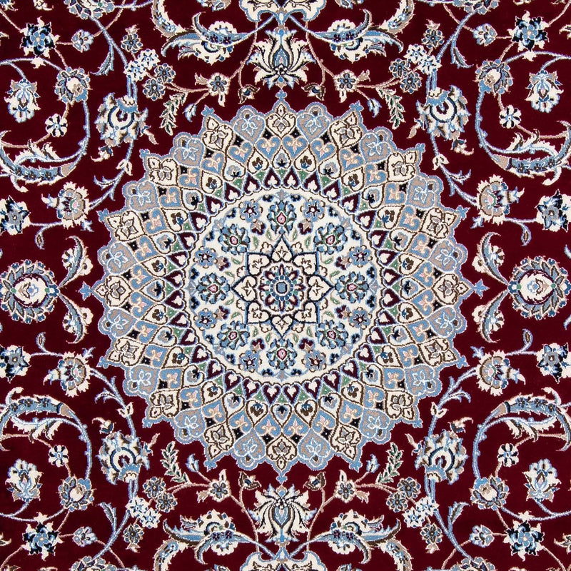 Alfombra Persa - Nain - Real - 288 x 202 cm - rojo oscuro