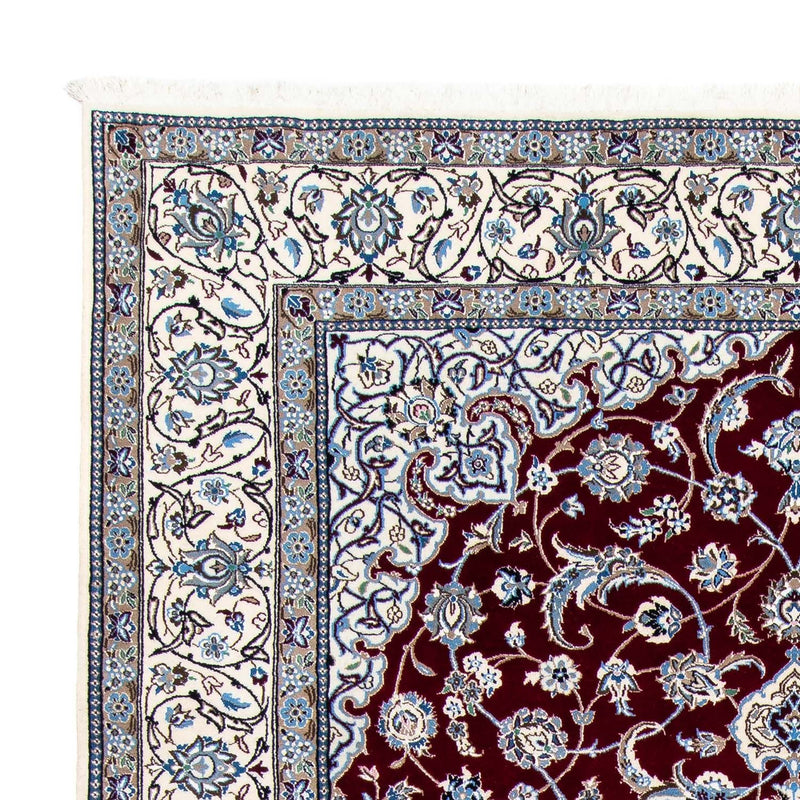 Alfombra Persa - Nain - Real - 288 x 202 cm - rojo oscuro