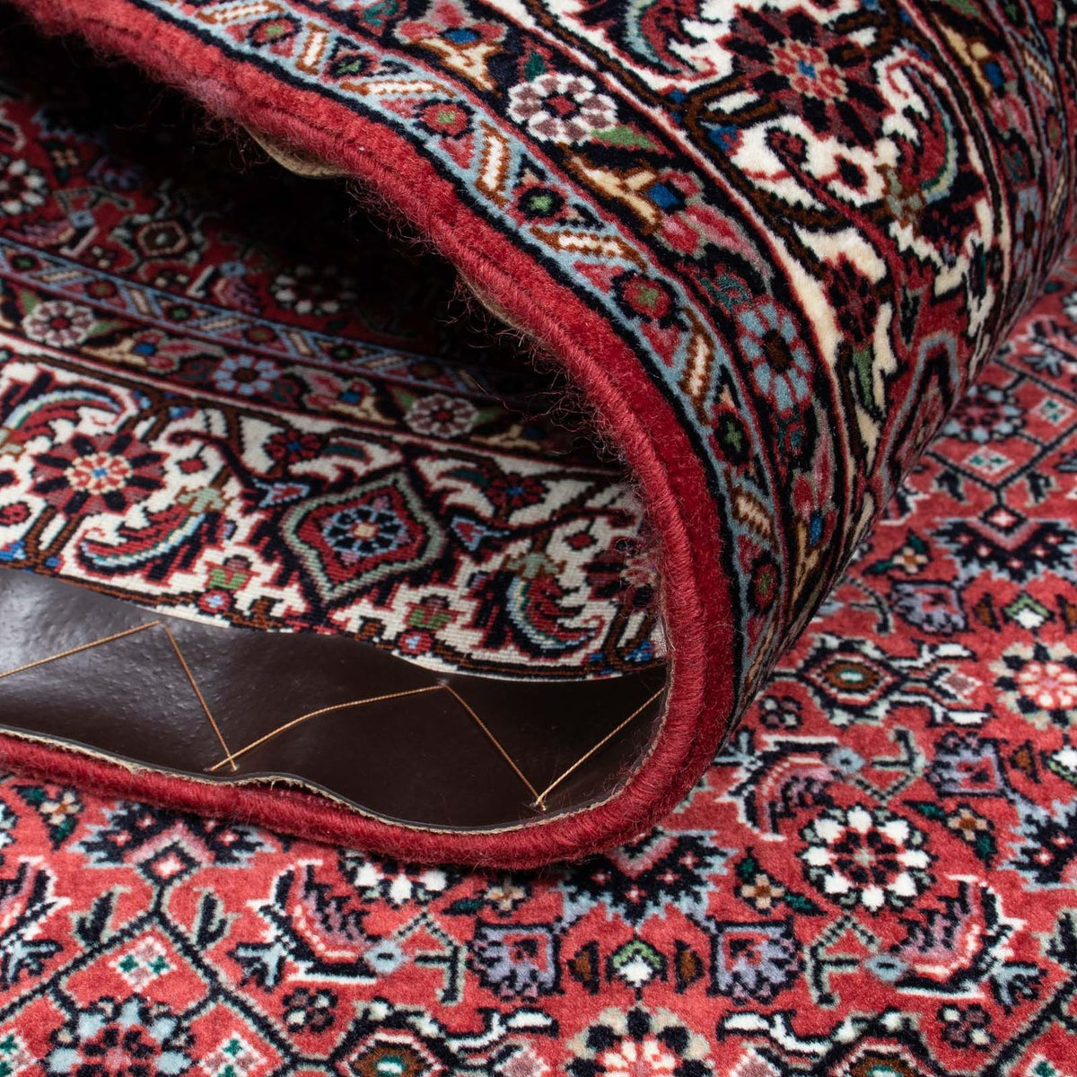 Alfombra persa - Bidjar - 202 x 132 cm - rojo