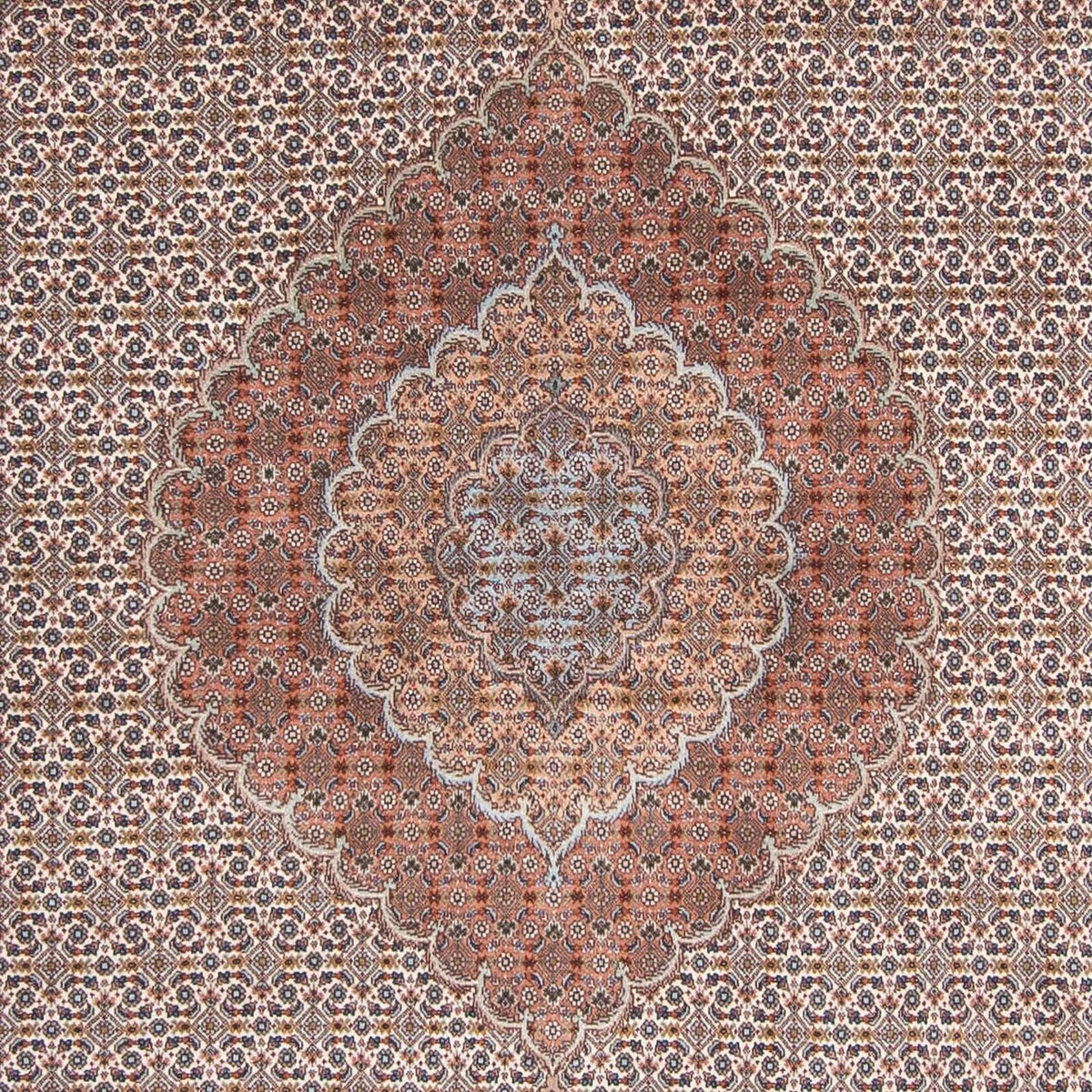 Alfombra persa - Tabriz - 307 x 197 cm - marrón claro