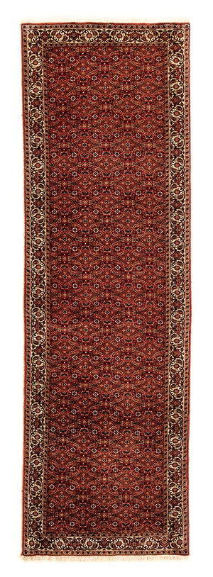 Alfombra de pasillo Alfombra persa - Bidjar - 293 x 84 cm - rojo oscuro