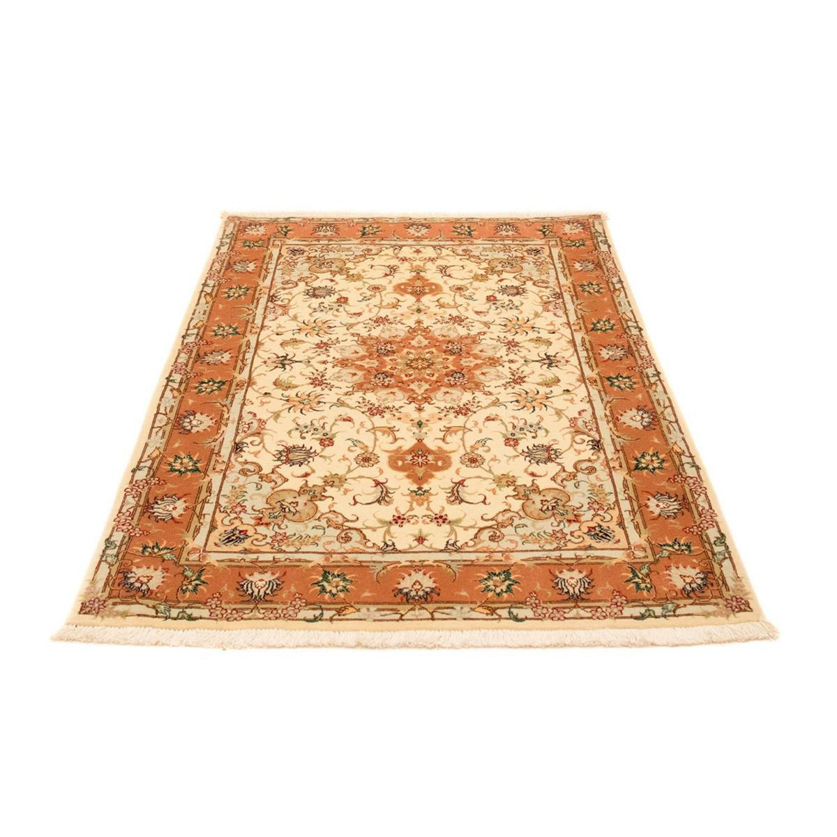 Alfombra Persa - Tabriz - Real - 141 x 98 cm - beige