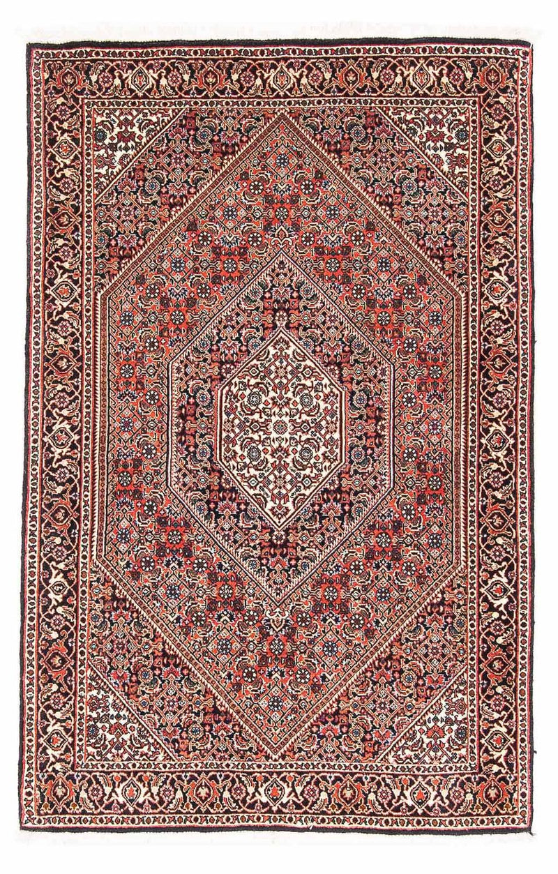Alfombra persa - Bidjar - 145 x 91 cm - rojo claro