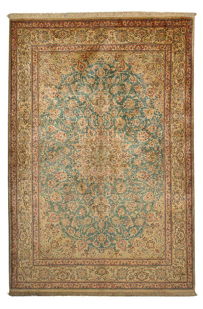 Qom seda Alfombra 132x216cm - Alfombra persa
