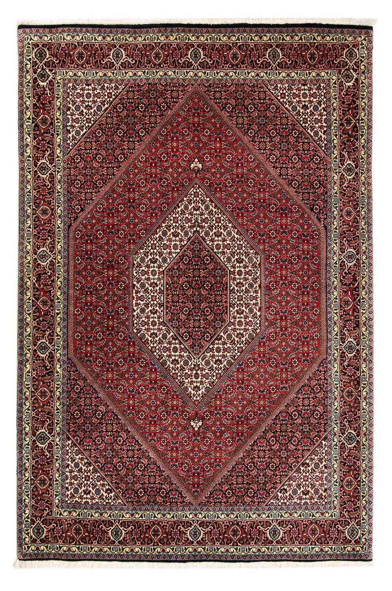 Alfombra persa - Bidjar - 252 x 170 cm - rojo oscuro