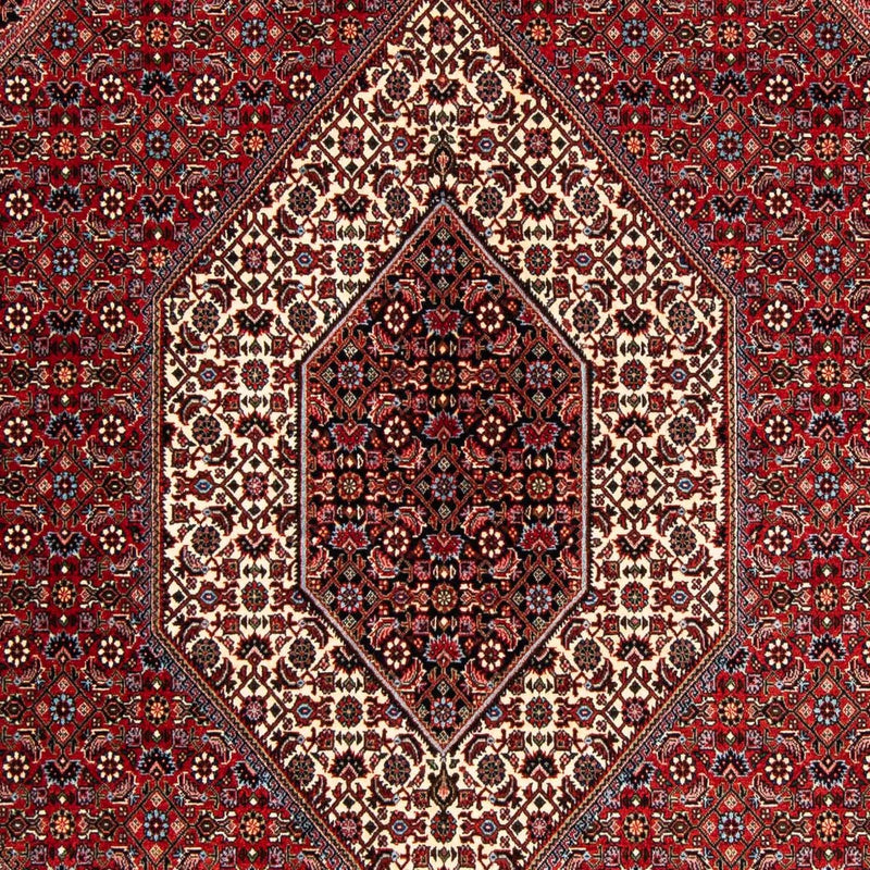 Alfombra persa - Bidjar - 252 x 170 cm - rojo oscuro