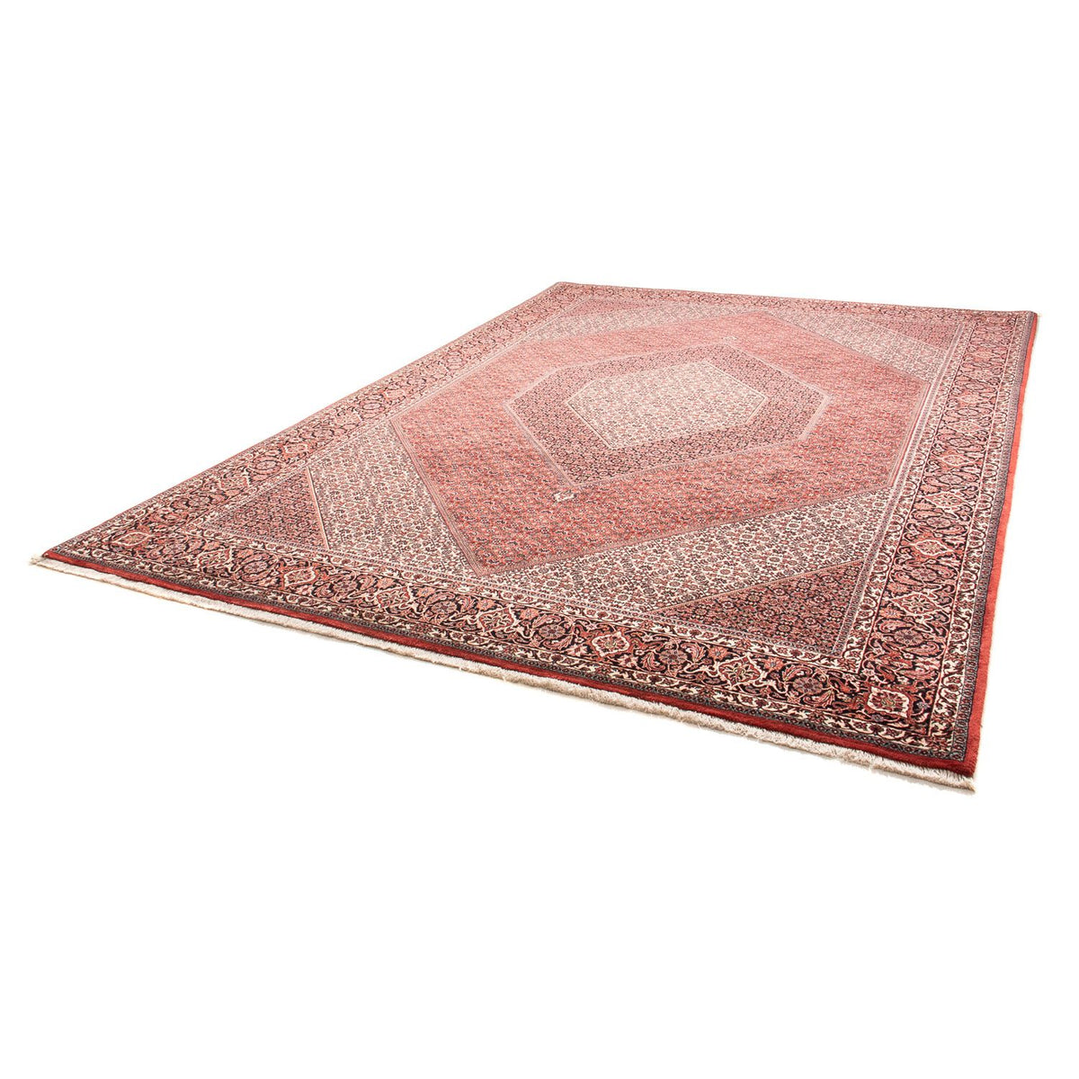 Alfombra persa - Bidjar - 355 x 248 cm - rojo claro