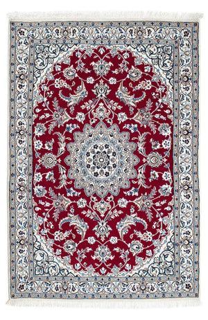 Alfombra Persa - Nain - Real - 171 x 112 cm - rojo oscuro