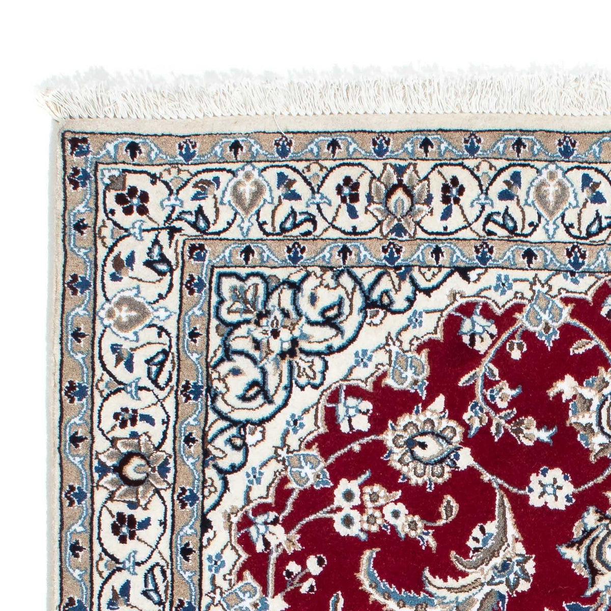 Alfombra Persa - Nain - Real - 171 x 112 cm - rojo oscuro