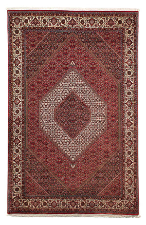 Alfombra persa - Bidjar - 302 x 203 cm - rojo oscuro