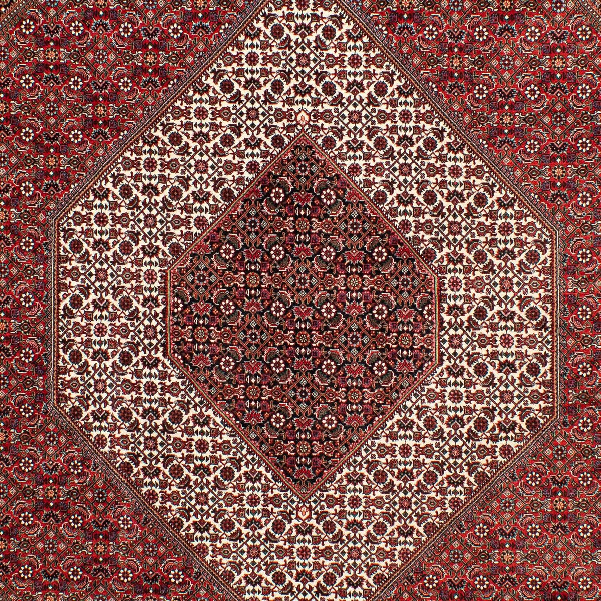 Alfombra persa - Bidjar - 302 x 203 cm - rojo oscuro