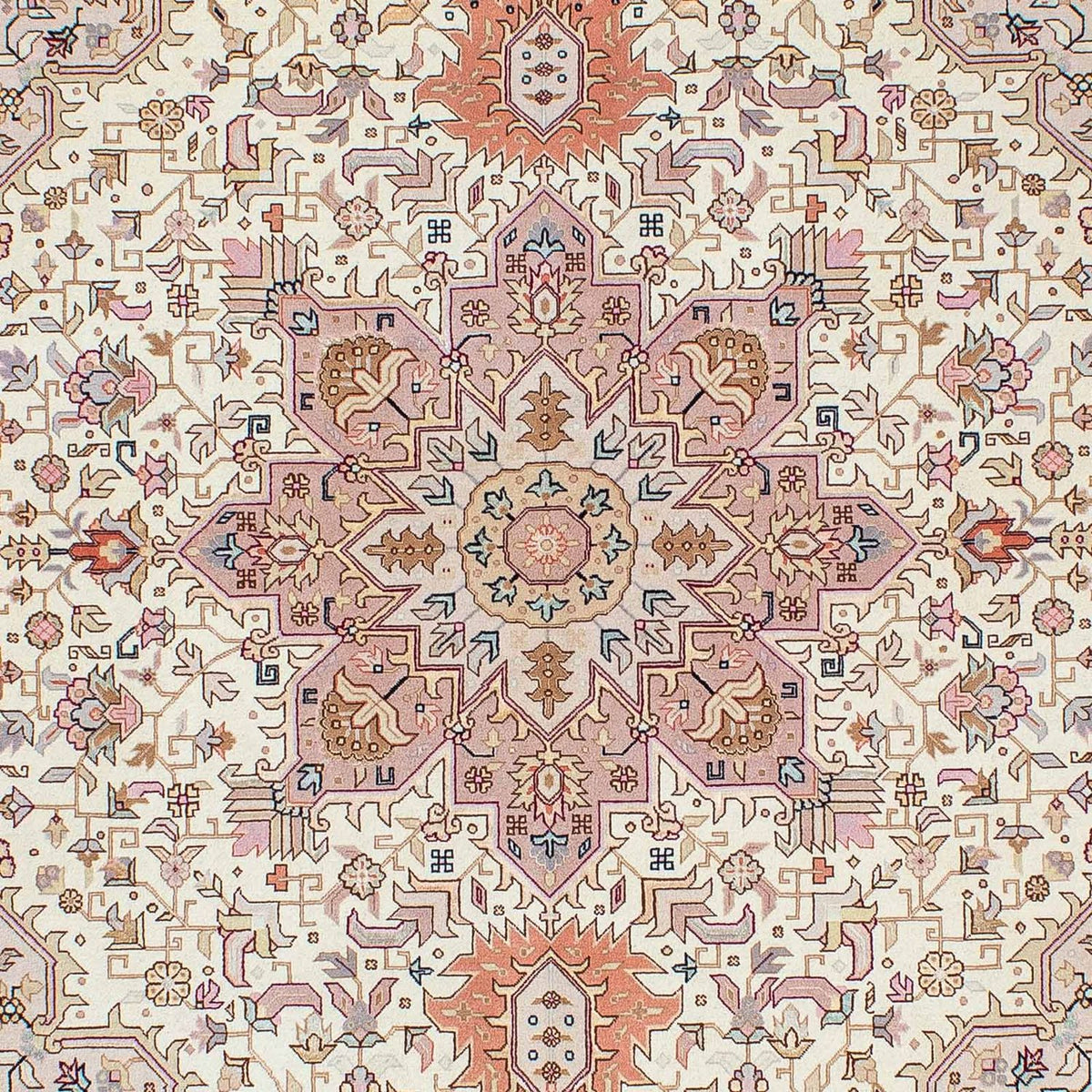 Alfombra Persa - Tabriz - Real - 214 x 154 cm - beige