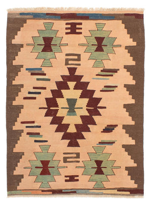 Alfombra Kelim - Oriental - 158 x 120 cm - marrón claro