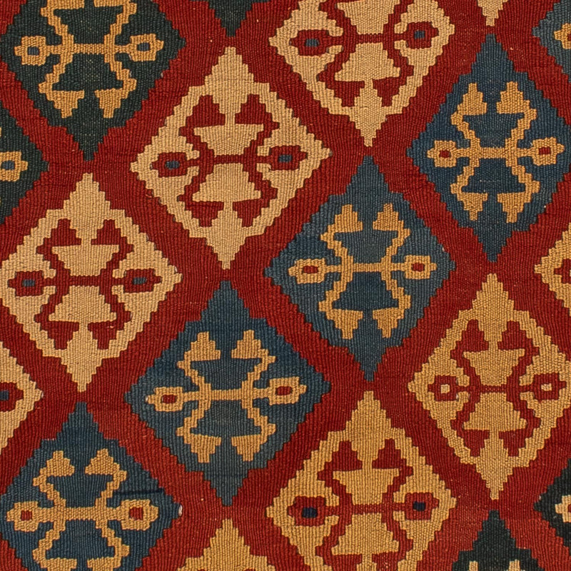 Alfombra Kelim - Oriental - 217 x 142 cm - rojo oscuro