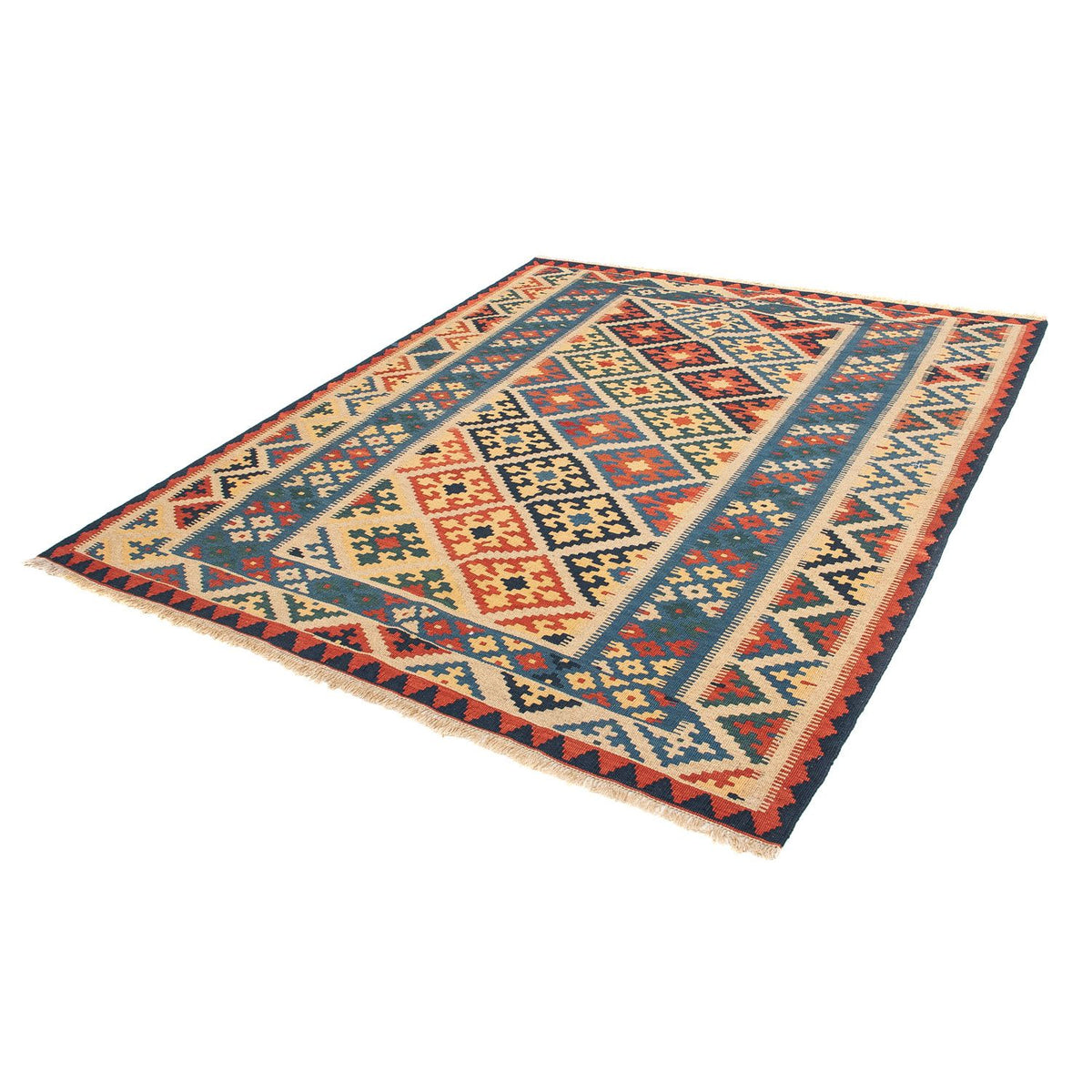 Alfombra Kelim - Oriental - 203 x 158 cm - multicolor