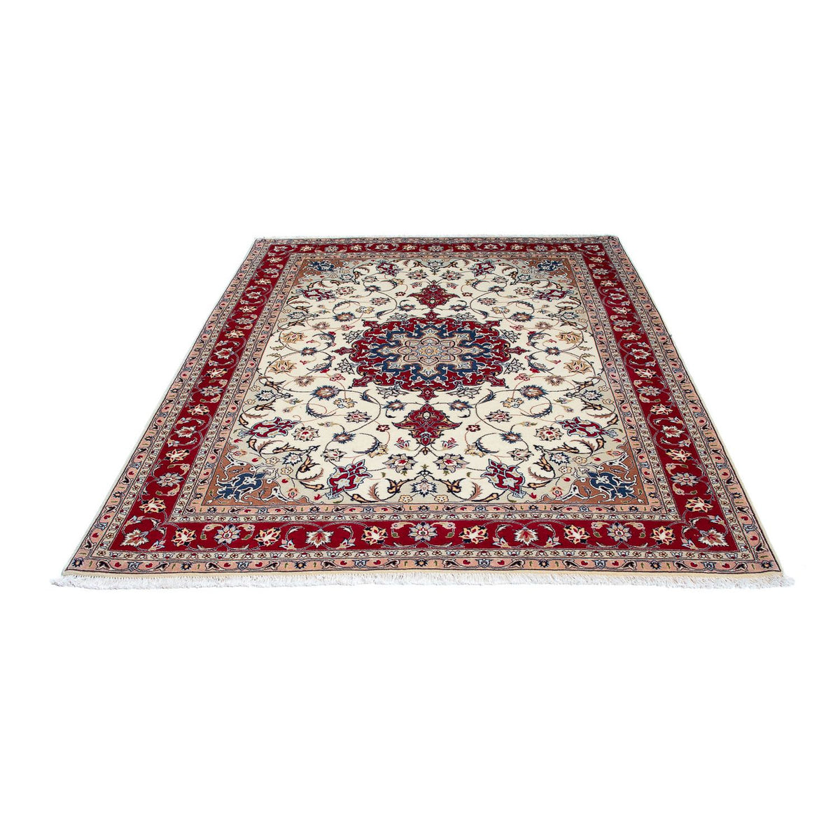 Alfombra Persa - Tabriz - Real - 203 x 151 cm - beige