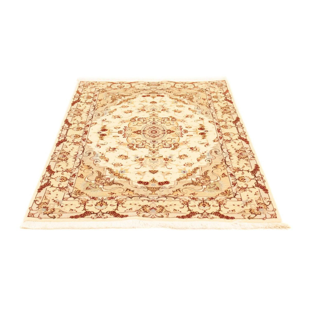 Alfombra Persa - Tabriz - Real - 157 x 102 cm - beige