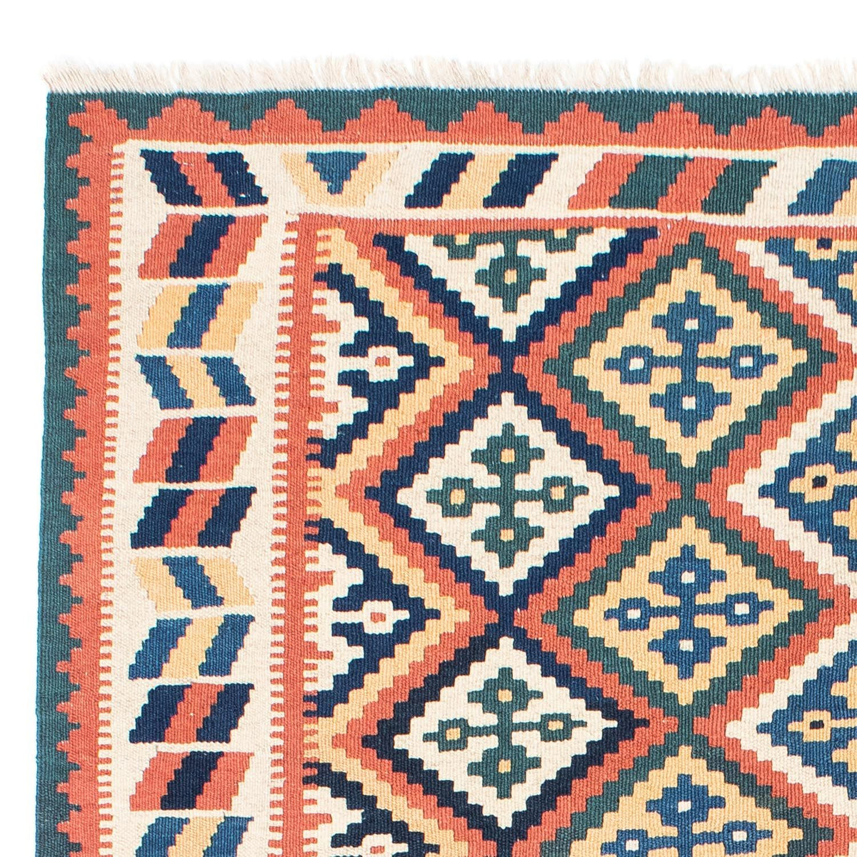 Alfombra Kelim - Oriental - 191 x 153 cm - beige
