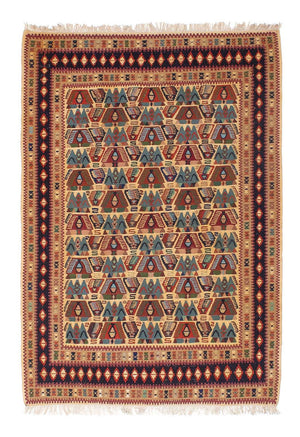 Alfombra Kelim - Oriental - 158 x 108 cm - marrón claro