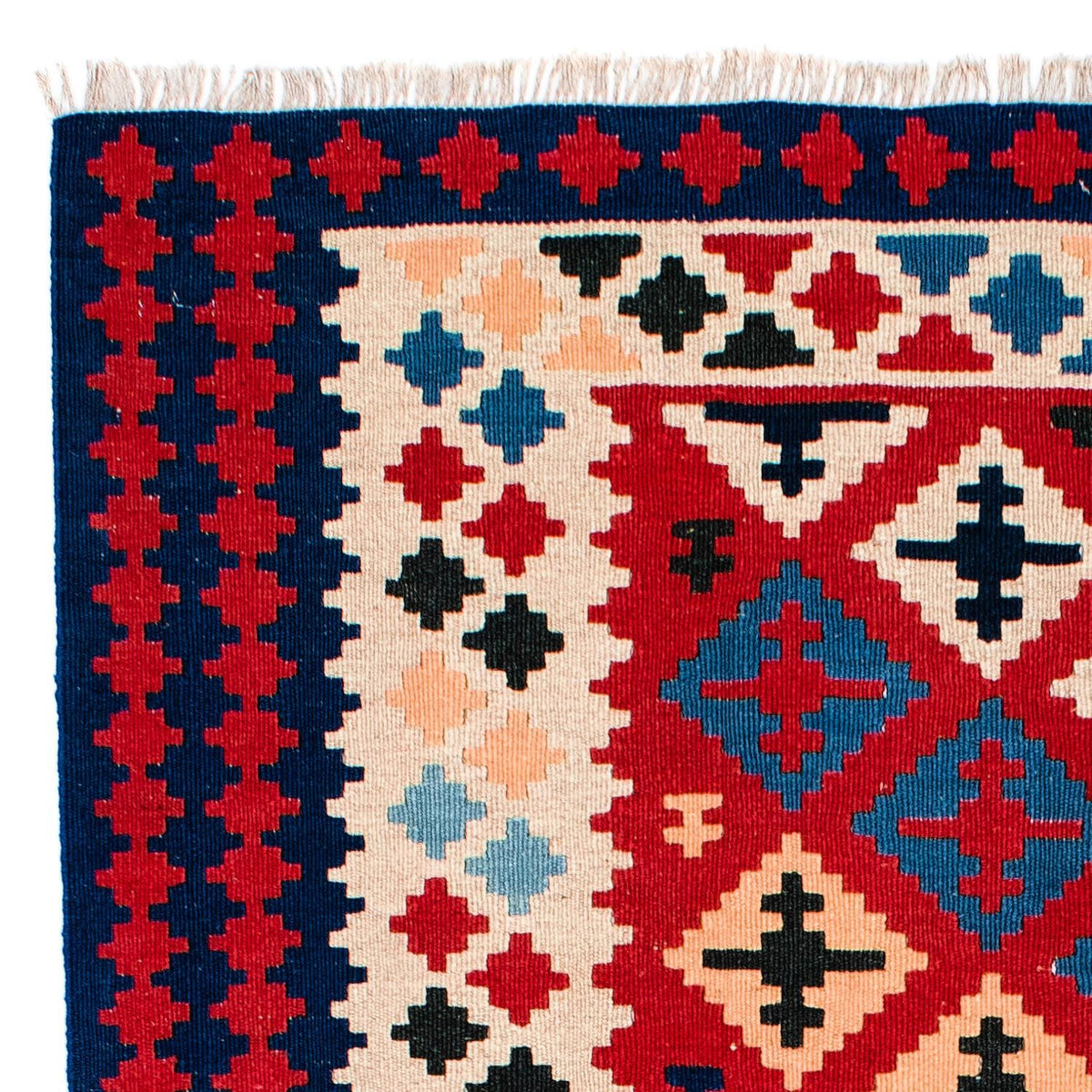 Alfombra Kelim - Oriental - 202 x 153 cm - rojo