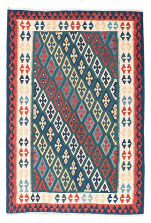 Alfombra Kelim - Oriental - 193 x 131 cm - azul
